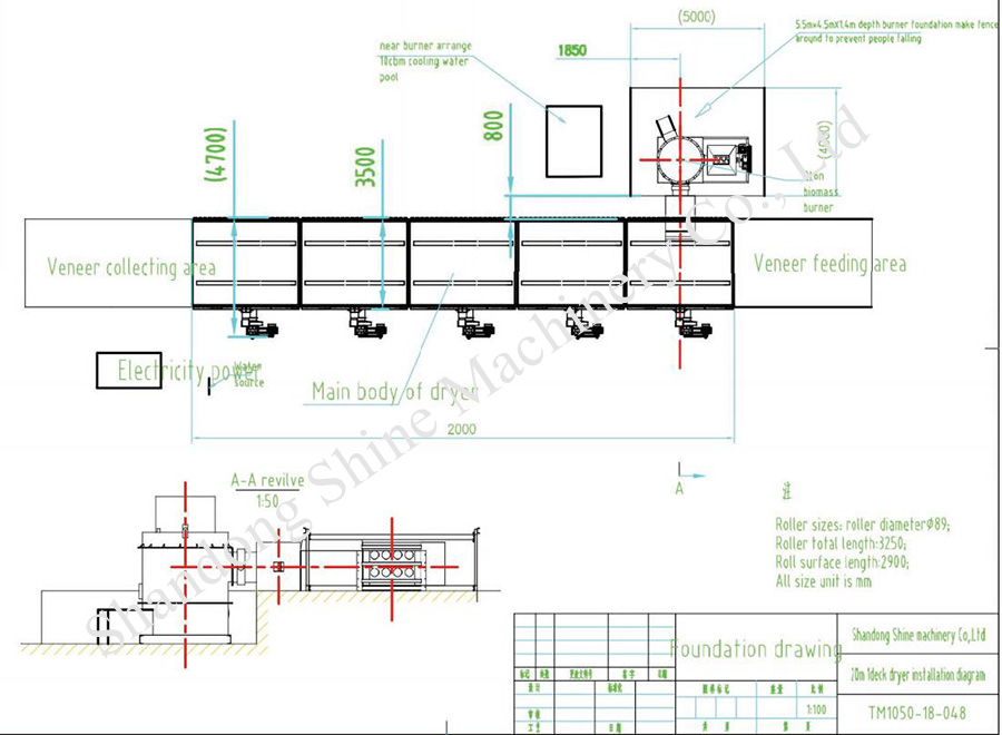 veneer dryer drawing